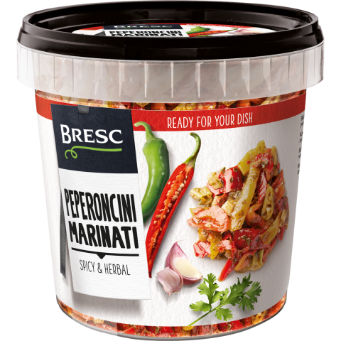 Piments émincés et marinés 1000g