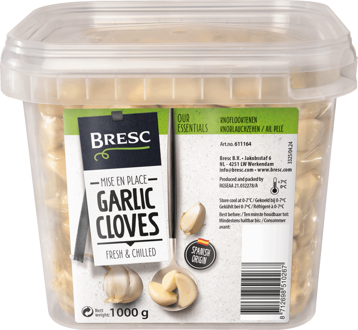 Gepelde knoflookteentjes 1000g