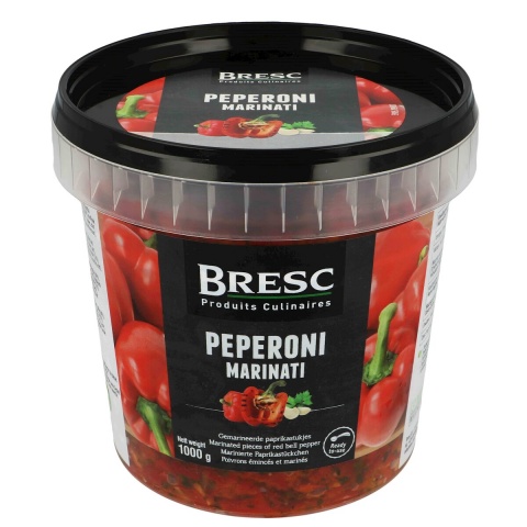 Poivrons émincés et marinés 1000g