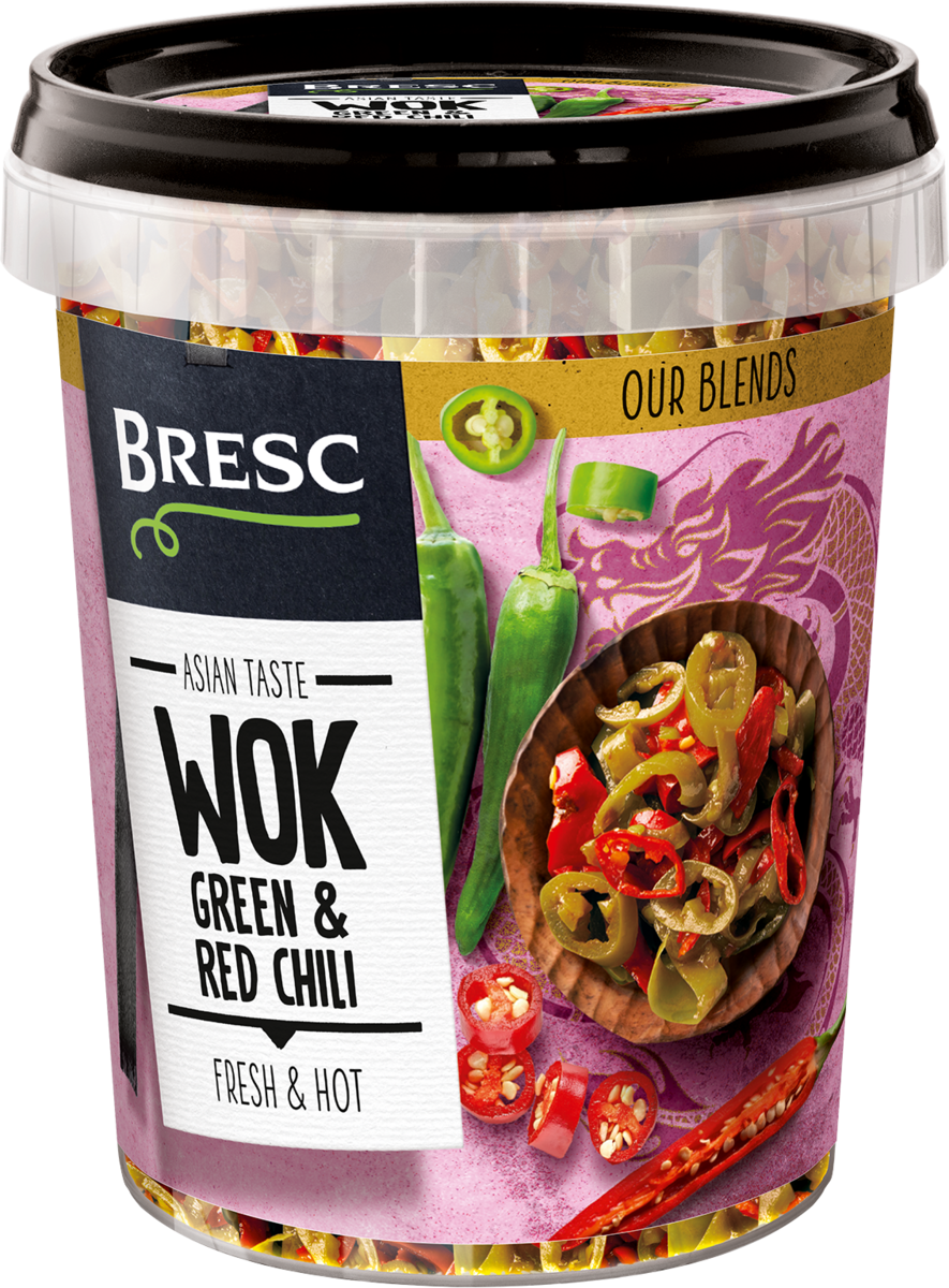 Green & red chilli WOK 450g